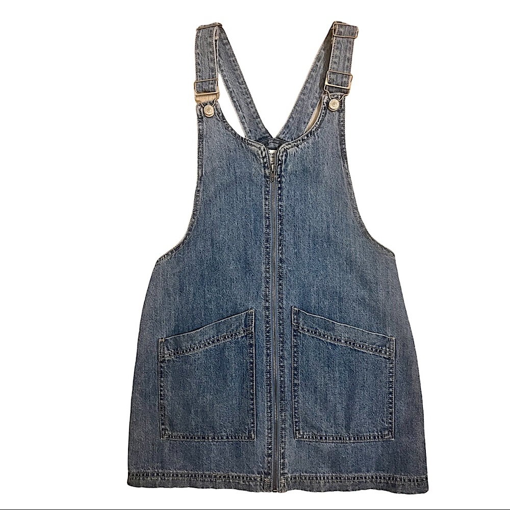 🍯 Denim Overall Mini Dress - FOREVER 21